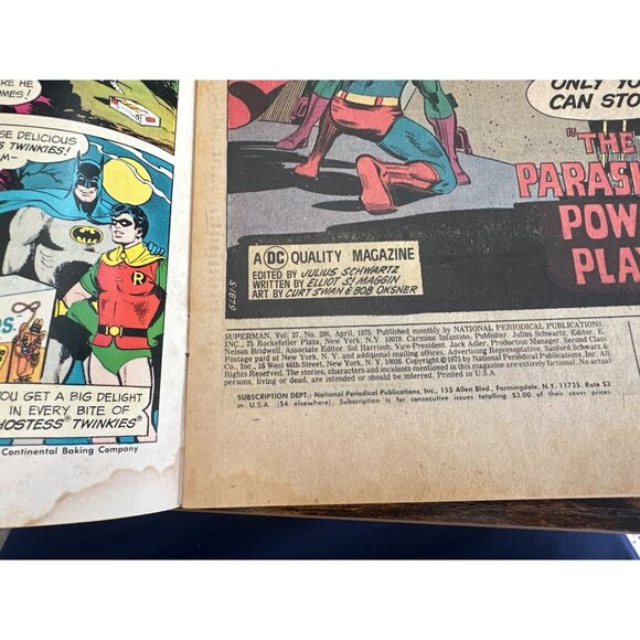 DC Comics Superman Comic Issue #286 April 1975 Vibrant Colors Bagged Boarded - Picture 3 of 4